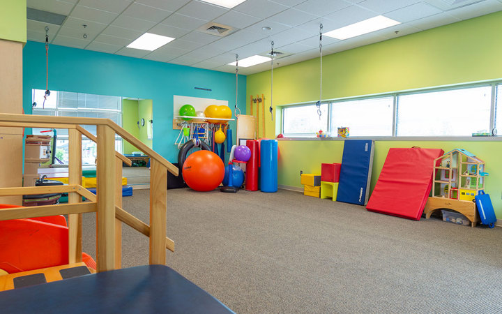 Patient therapy room at Children's Colorado in Broomfield