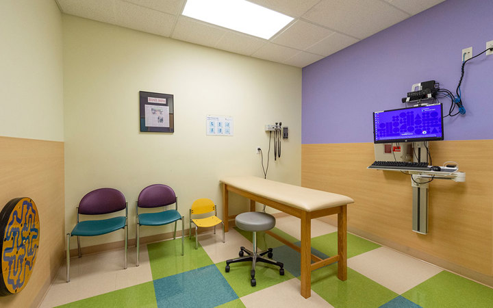 Outpatient Parker patient exam room