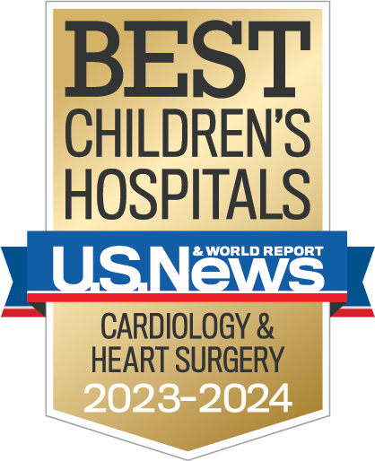 Best Children's Hospital by U.S. News & World Report Cardiology 2021-2 Badge