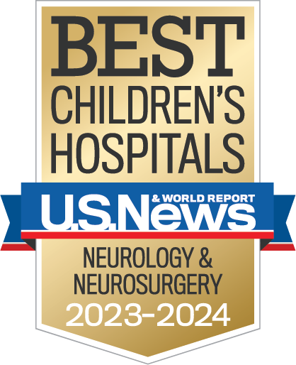 Best Children's Hospital by U.S. News & World Report Neurology 2021-2 Badge